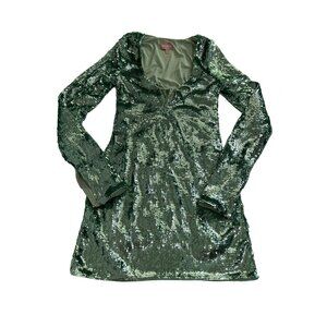Show Me Your MuMu Green Sequin Mini Dress